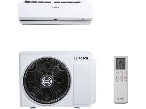 Bosch CL 9100i 85HE WIFI - SET - 8,5 kW A+++ täydellinen ilma-ilmalämpöpumppupaketti valkoisena