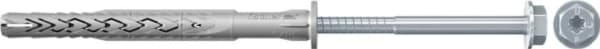Fischer 546506, Skrue- og veggpluggsett, Lettbetong, Murstein, Betong, Gipsblokk, Murverk, Plast, Sinkbelagt stål, Torx, TX40