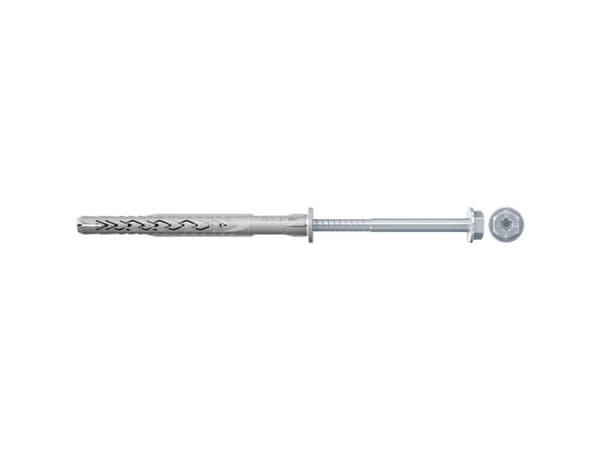 Fischer 546506, Skrue- og veggpluggsett, Lettbetong, Murstein, Betong, Gipsblokk, Murverk, Plast, Sinkbelagt stål, Torx, TX40
