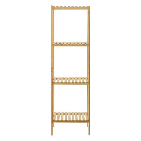Hylla Lierne 33x33x110 cm bambu [en.casa]