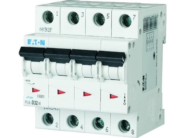 Eaton PL6-C32/4 Sladdlös överströmsreaktor 6KA