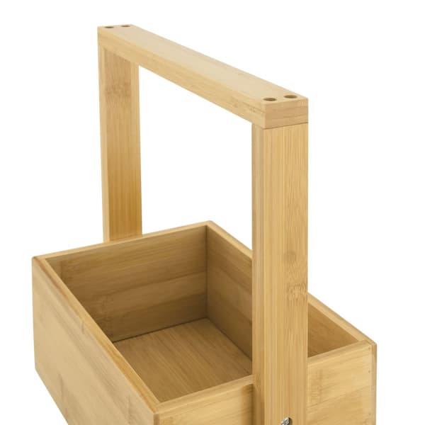 Badrumshylla Bardu 28x16x88 cm bambu [en.casa]