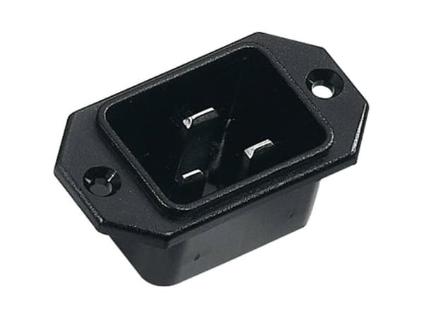 K & B 42r081121 Female Connector C20 42r Plug, Vertical Installation Total Number Of Pins: 2 + Pe 16 A Black 1 Pcs