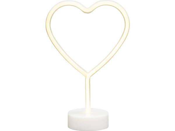 Konstsmide 3076-100 LED-Silhouette Hjerte Varmhvid LED (RGB) Hvid