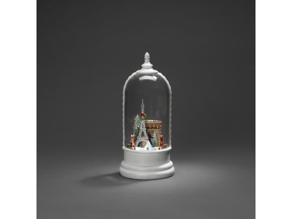 Konstsmide Water Lantern Paris Scene, Dekorativ lysfigur, Hvit, Plast, Universal, IP20, 5 timer