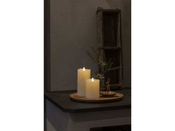 Konstsmide 1600-115 LED-Kerze Cremehvid Varmhvid (Ø x H) 76 mm x 114 mm