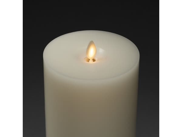 Konstsmide 1624-115 LED-Echtwachskerze Cremehvid Warmhvid (Ø x H) 96 mm x 218 mm