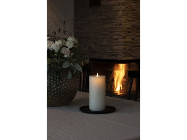 Konstsmide 1624-115 LED-Echtwachskerze Cremehvid Warmhvid (Ø x H) 96 mm x 218 mm