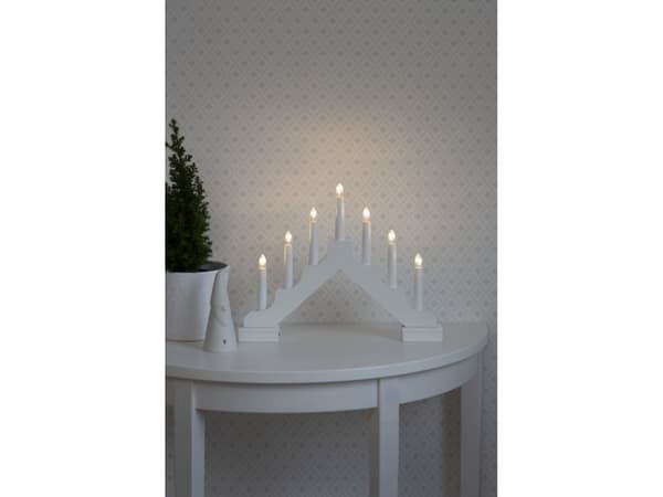 Konstsmide Candlestick, Ljusdekoration, figur, Grå, Trä, Universal, IP20, 6 h