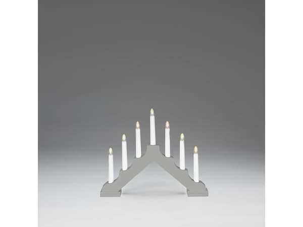Konstsmide Candlestick, Ljusdekoration, figur, Grå, Trä, Universal, IP20, 6 h