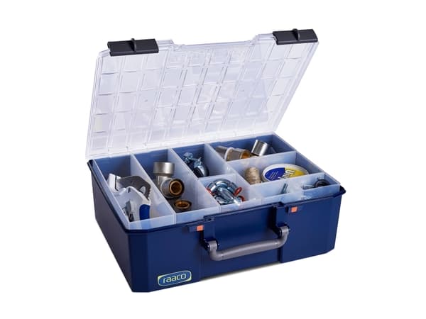 raaco CarryLite 150 5x10-8, Blå, Polykarbonat (PC), Polypropylen (PP), 413 mm, 330 mm, 147 mm, 2,33 kg