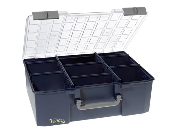 raaco CarryLite 150 5x10-8, Blå, Polykarbonat (PC), Polypropylen (PP), 413 mm, 330 mm, 147 mm, 2,33 kg
