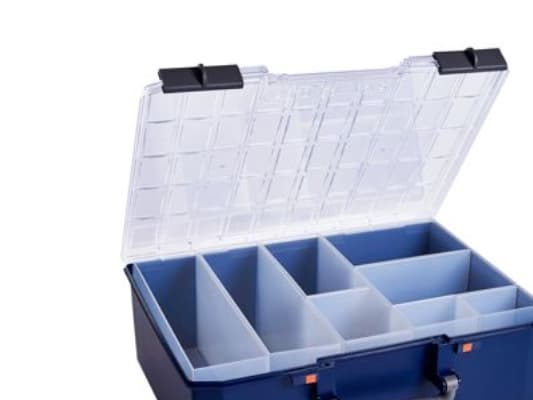 raaco CarryLite 150 5x10-8, Blå, Polykarbonat (PC), Polypropylen (PP), 413 mm, 330 mm, 147 mm, 2,33 kg