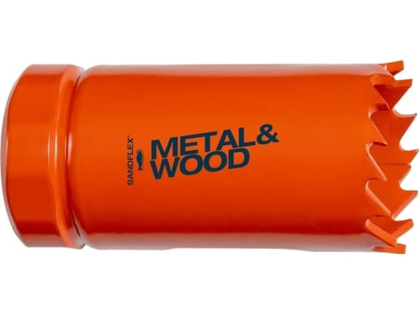 Bahco 3830-25-C, Single, Borr, Metall, Plast, Rostfritt stål, Stål, Trä, Orange, Koboltstål, Bimetall