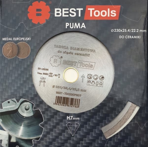 BEST-Tools DIAMOND TARGET 230x25.4/22.2mm STANDRD PUMA BEST - TDC230PRO7 - TDC230PRO7