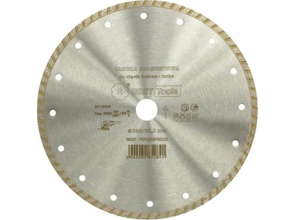 Best-Tools TARCZA DIAMENTOWA 230x22,2mm TURBO STANDARD LION BEST - TDT230PRO10