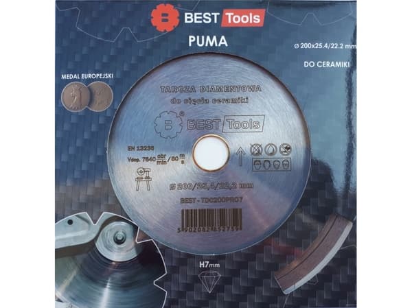 BEST-Tools DIAMOND TARGET 200x25.4/22.2mm STANDARD PUMA BEST - TDC200PRO7 - TDC200PRO7