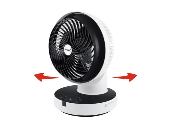 Steba VT 360 Twist, Bladfläkt för hushållsbruk, Svart, Vit, Bord, 38 dB, 150 m³/h, 360°