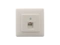 Miniatyrbild 1 av 4: Rutenbeck 13010245, RJ-45, -5 - 50 °C, vit, IP20, 125 V, 1 A