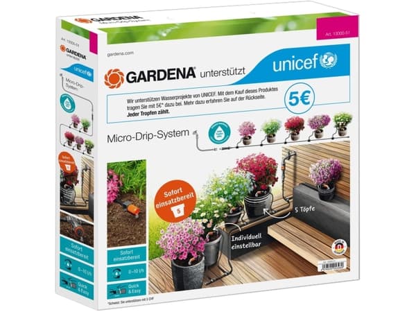 Gardena 14602-20, Batteri, 2 stang, 2000 l/t, Sort, Blå, Oransje