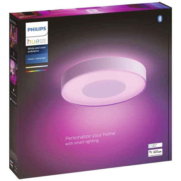 Hue LED-takspotlights 4116431P9 Infuse LED fast installerad 52.5 W Varmvit till kallvit
