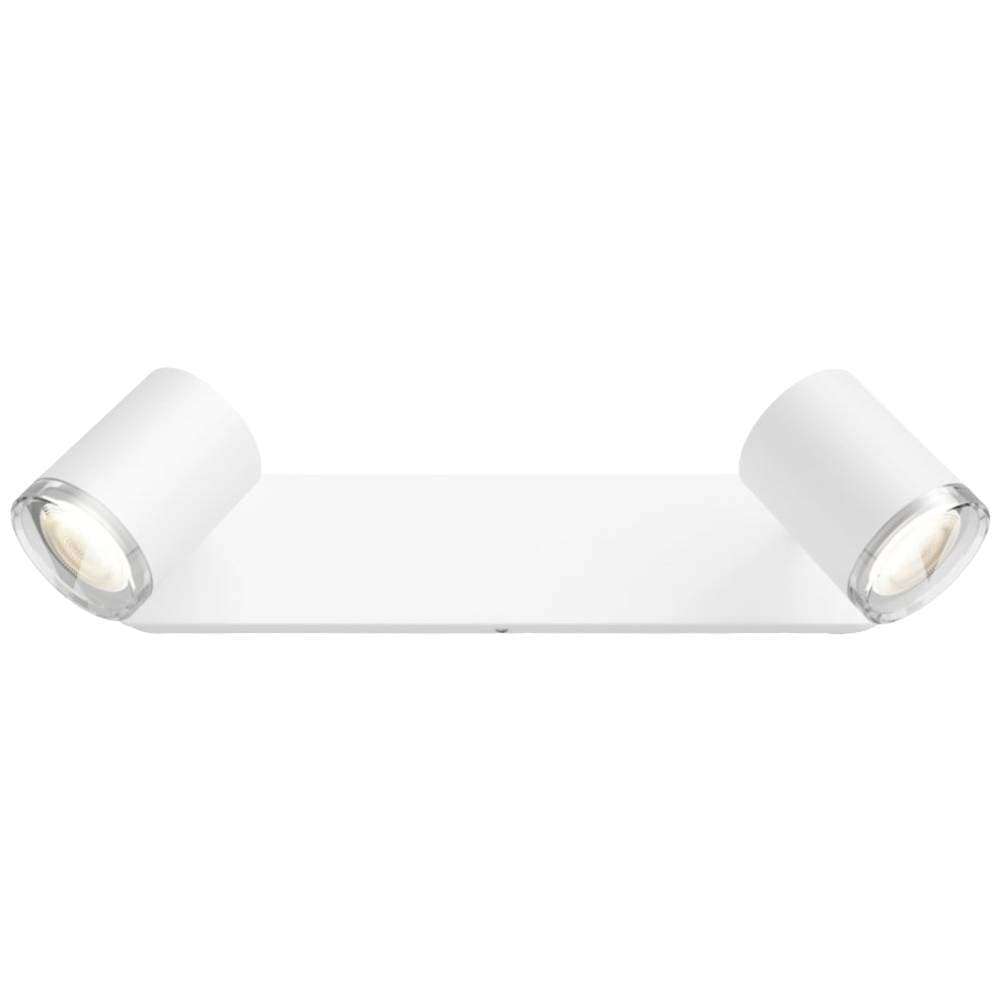 LED-badrumslampa för tak Philips Lighting Hue White Amb. Adore Spot 2 flg. weiß 2x350lm inkl. Dimmschalter 871951434087