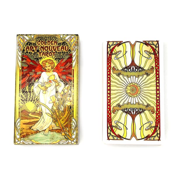 Vackra tarotkort i jugend-stil