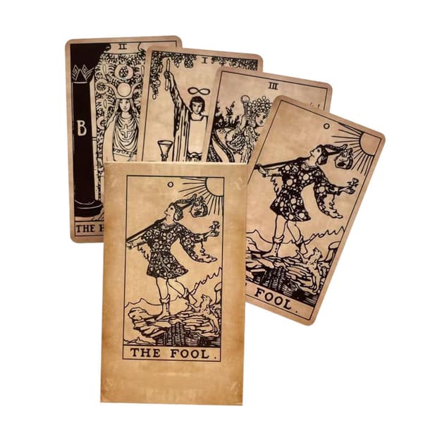 Rider Waite Tarot i antik stil