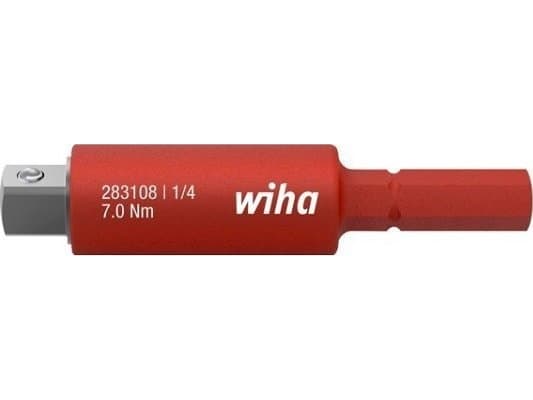 Wiha Adapter slimVario VDE 1000V til 1/4" topnøgle 6,0mm