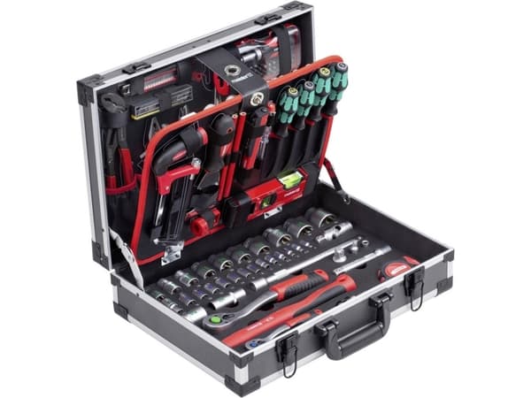 Meister Werkzeuge WU8973750 Universal Værktøjskuffert, med udstyr 131-dele (L x B x H) 460 x 320 x 140 mm