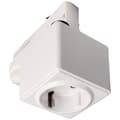 Miniatyrbild 1 av 2: Deko Light 710024 D Line Steckdosenadapter Högspänningsystem-komponent Strömskena 3-fasig Vit
