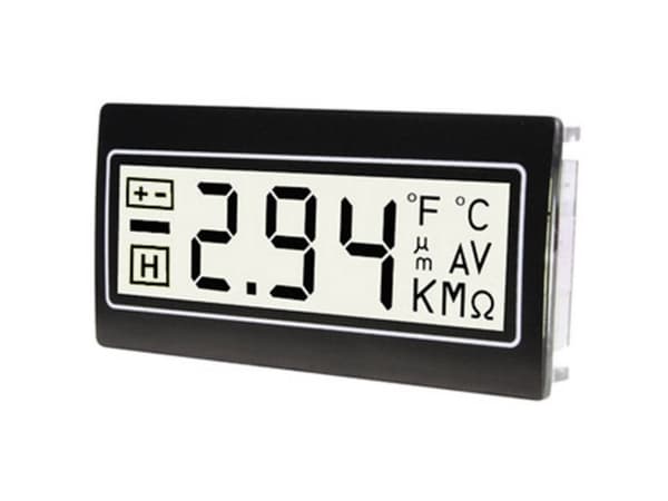 TDE Instruments DPM962-TW Digitaalinen yleismittari kytkentätauluasennukseen ± 200 mV Asennusmitat 33 x 68 mm