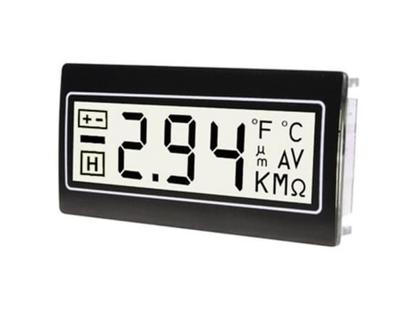 TDE Instruments DPM962-TW Digitaalinen yleismittari kytkentätauluasennukseen ± 200 mV Asennusmitat 33 x 68 mm