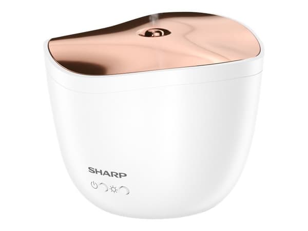 Sharp DF-A1E-W - Aromaterapidiffusør - bordtopp - white with rose gold accents Gull, Hvit