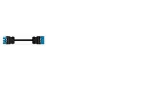 Mellemkabel 5M HF Eca Hunstik/hanstik 5-polet 2,5 mm2 blå