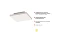 Miniatyrbilde 4 av 5: Lampa sufitowa Leuchten Direkt Leuchten Direkt Canvas Turnable 2700-5000K - Loftlampe - Hvit - 29,5 x 29,5 cm