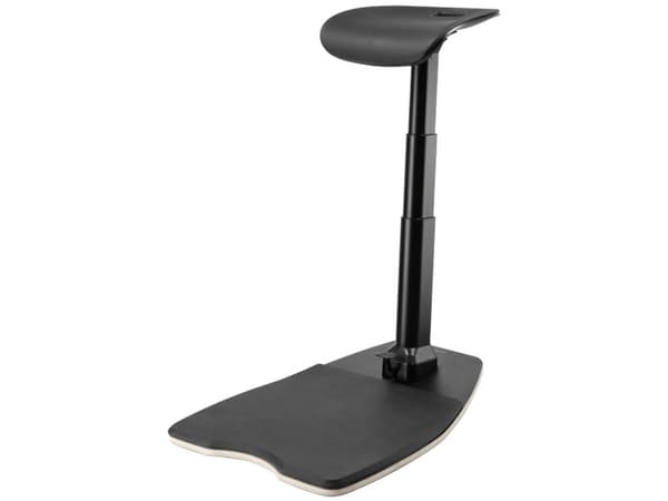 Ergonominen nojatuoli, väsymystä estävä matto, liikuteltava, korkeussäätö.