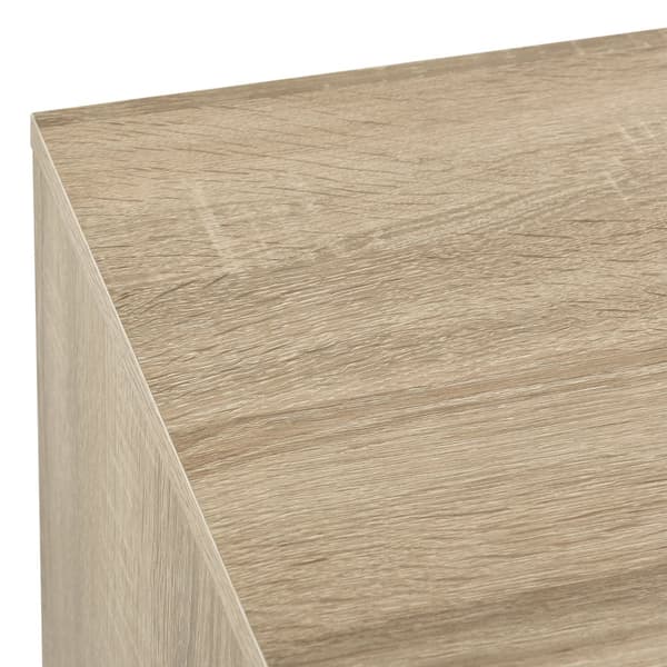 Tv-bänk Gränne med hjul 90x35x40,5 cm sonoma ekfärg [en.casa]