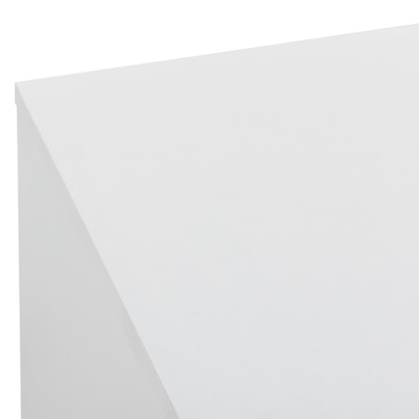 Tv-bänk Gränne med hjul 90x35x40,5 cm vit matt [en.casa]
