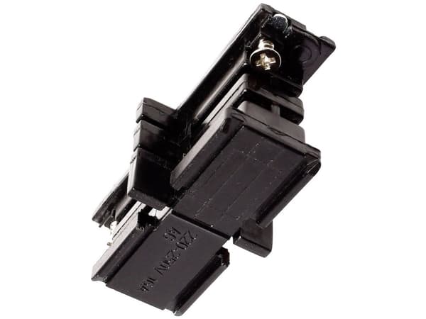 Deko Light 710020 D Line mechanischer Verbinder Højvolt-skinnesystem-komponenter Strømskinne 3-faset Sort