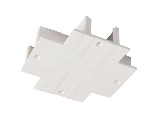 Deko Light 710092 D Line Abdeckblende X-Verbinder Højvolt-skinnesystem-komponenter Strømskinne 3-faset Hvid