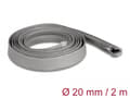Miniatyrbild 5 av 5: Delock - Flätad ärm - 20 mm diameter with zip fastener - 2 m - grå