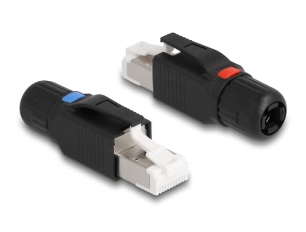 Delock - Nätverkskontakt - RJ-45 (hane) - CAT 6a