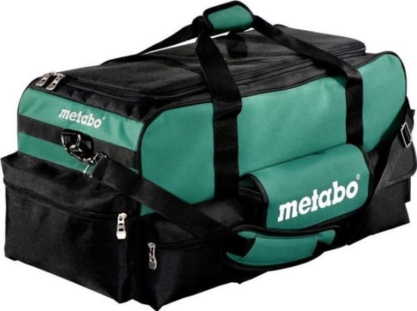 Metabo 657007000, Sort, Grønn, Polyester, 5 lommer, Reflekterende, Vannavstøtende, 970 mm, 325 mm