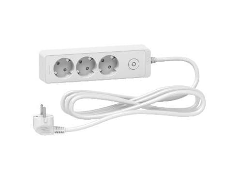 Schneider Electric Unica ST9431W, 1,5 m, Sisätila, Tyyppi F, Tyyppi F, Kulmikas, Valkoinen