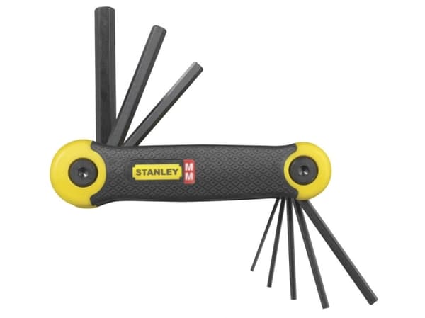 STANLEY Metric - Folding key set - 8 deler