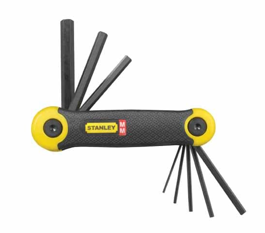 STANLEY Metric - Folding key set - 8 deler