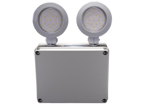 Way out Led panik lampe, 2x10W 2x800lm IP65 3h batteri backup