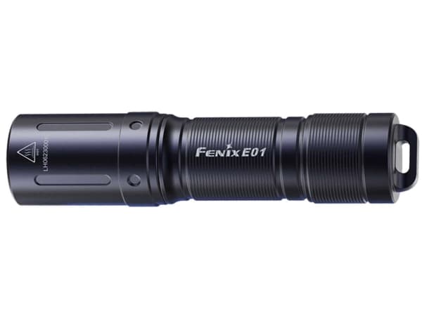 Fenix E01 V2.0, Käsikokoinen taskulamppu, Musta, 2 m, IP68, LED, 50000 h musta