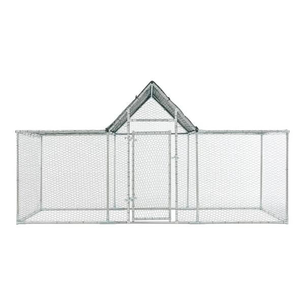 Hönsbur Arguin 300x100x100-150 cm galvaniserat stål UV-beständig [pro.tec]